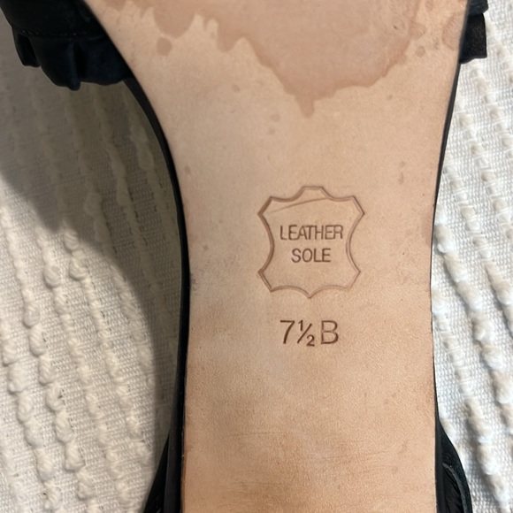 Ragazza Black Heels Leather Sole Womens 7.5 - Picture 7 of 9